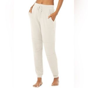 Alo Yoga Bone Micro Waffle Fireside Sweatpant Sz XXS